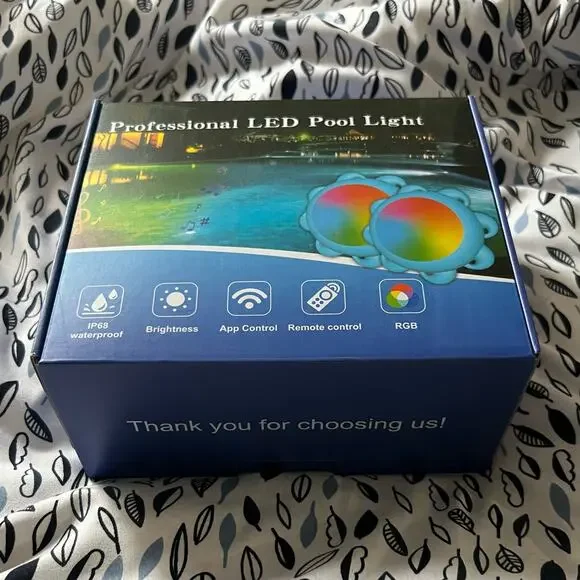 Professional LED Pool Lights, 2 Pack, Color Changing, Remote Control App Control - Picture 11 of 14